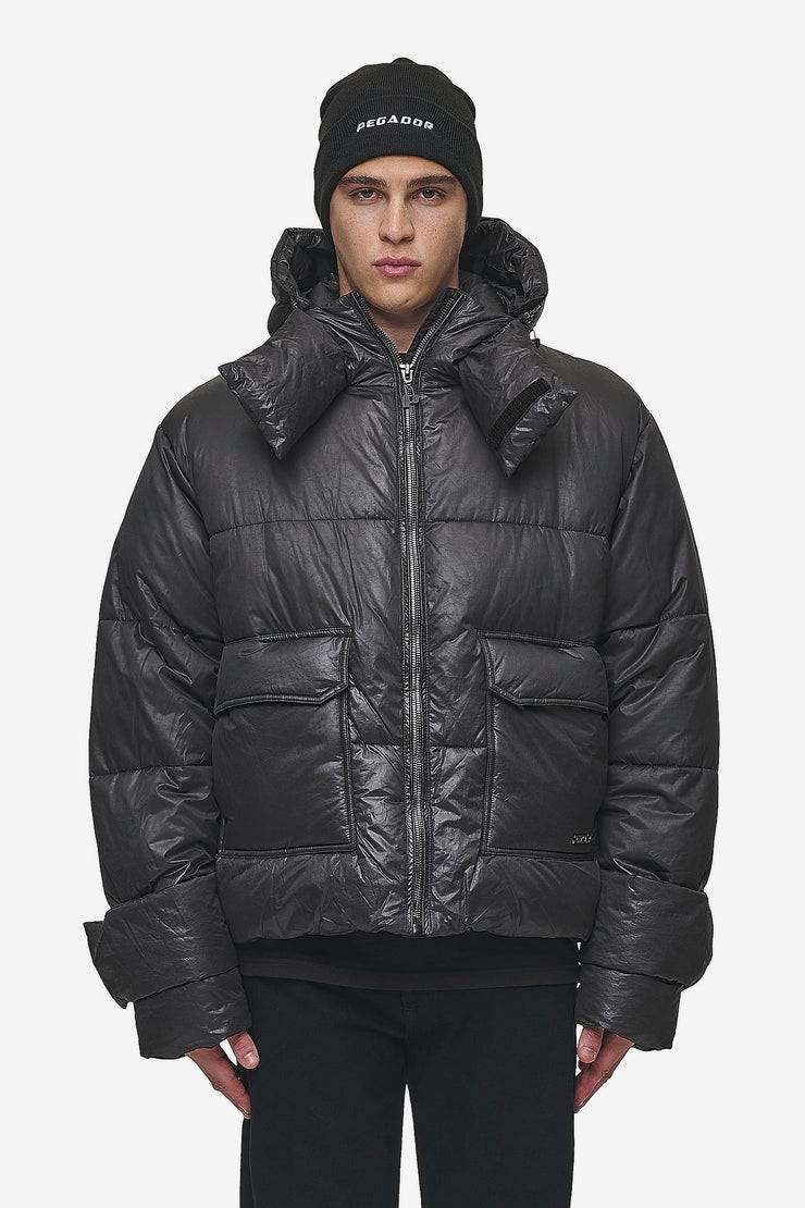 Pegador Garrick Vintage Oversized Puffer Jacket Black Großer Ausverkauf