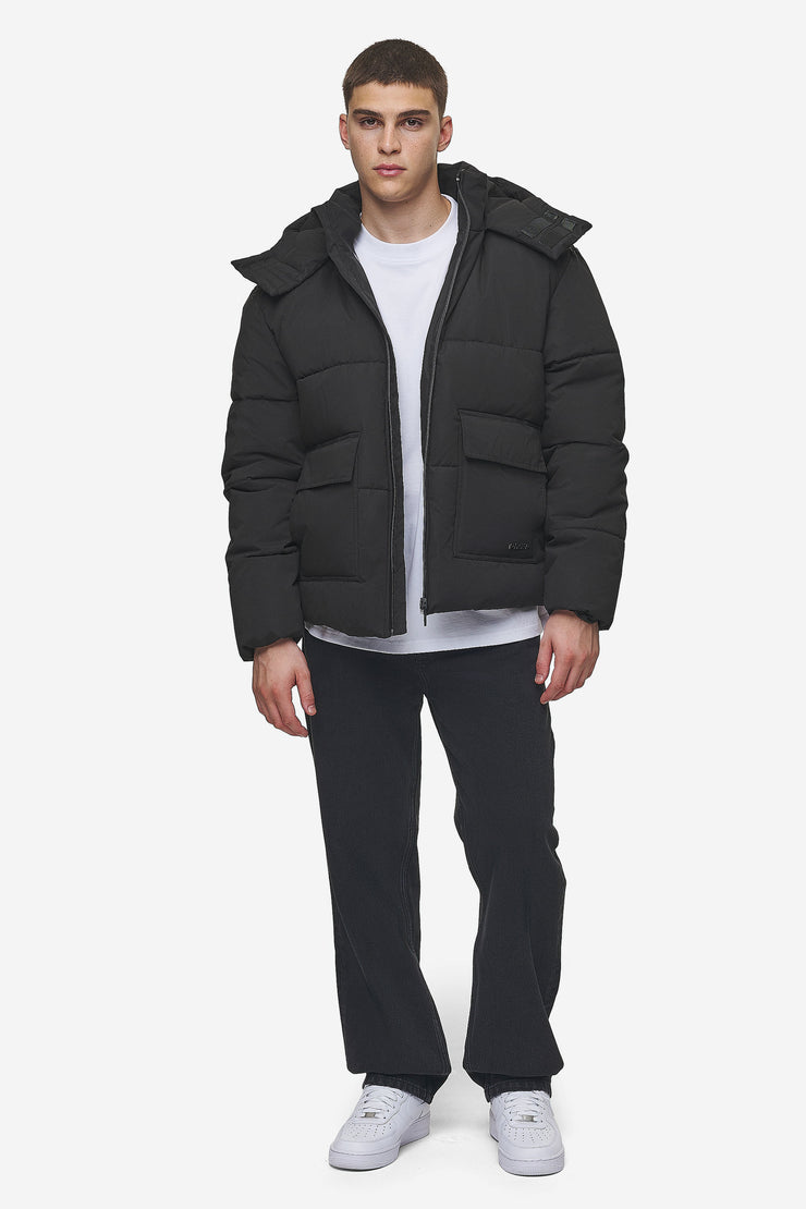 Pegador Carvel Water-Reactive Logo Puffer Jacket Black Flash Sale