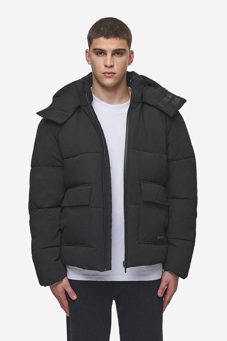Pegador Carvel Water-Reactive Logo Puffer Jacket Black Flash Sale