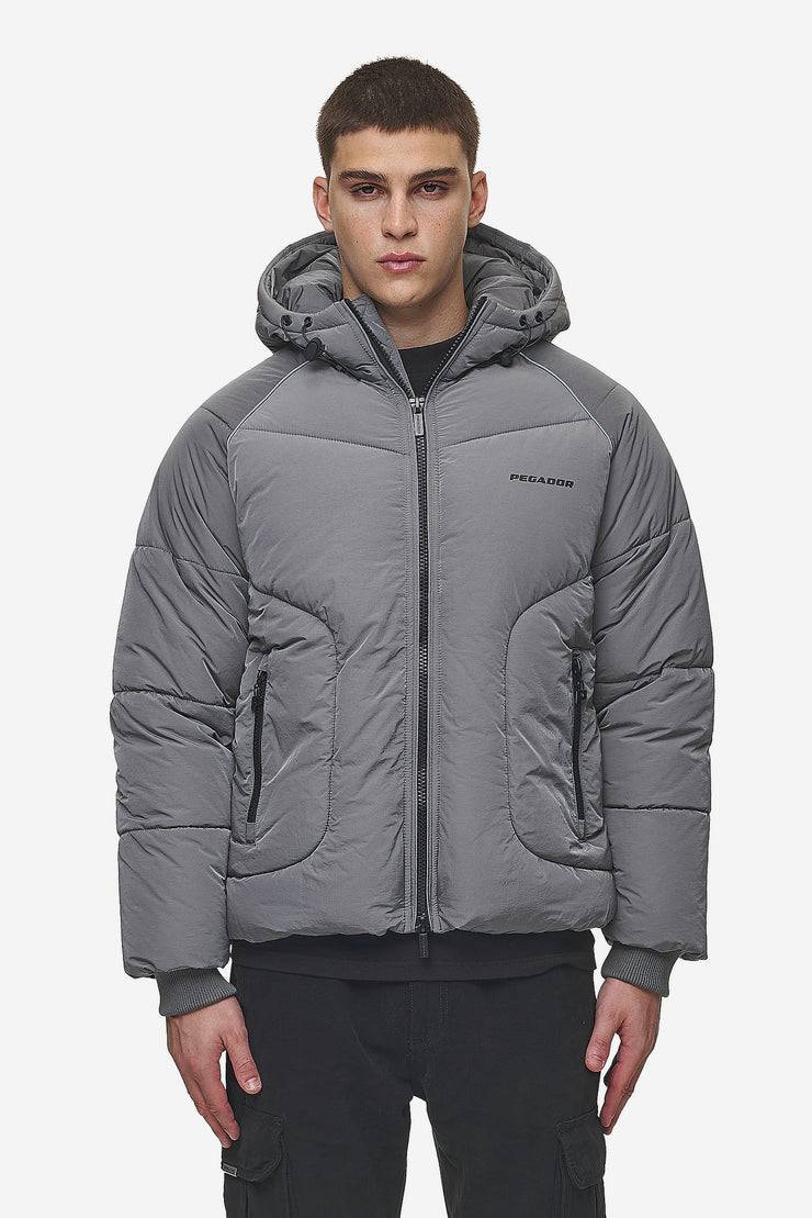 Pegador Toby Crushed Raglan Puffer Jacket Anthracite Saisonschlussverkauf