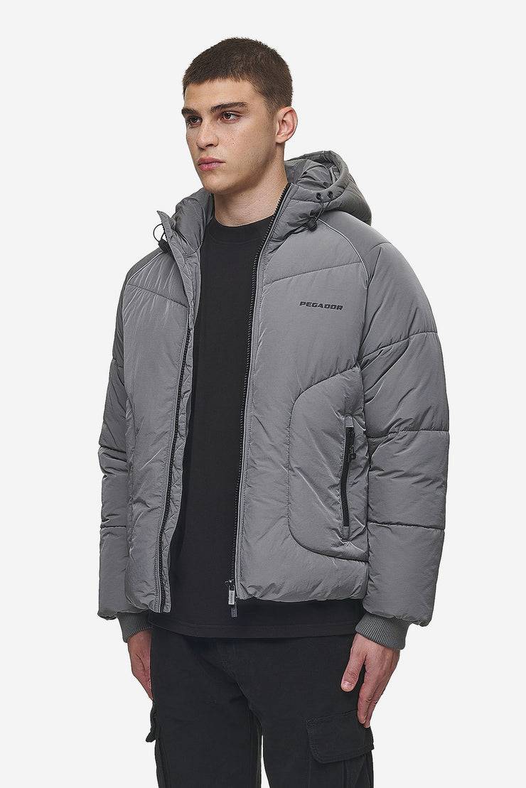 Pegador Toby Crushed Raglan Puffer Jacket Anthracite Saisonschlussverkauf