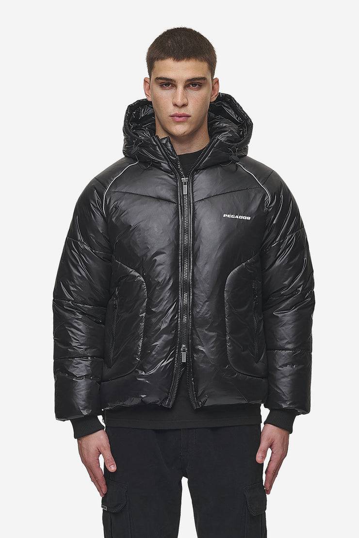 Pegador Toby Raglan Puffer Jacket Black Black Friday