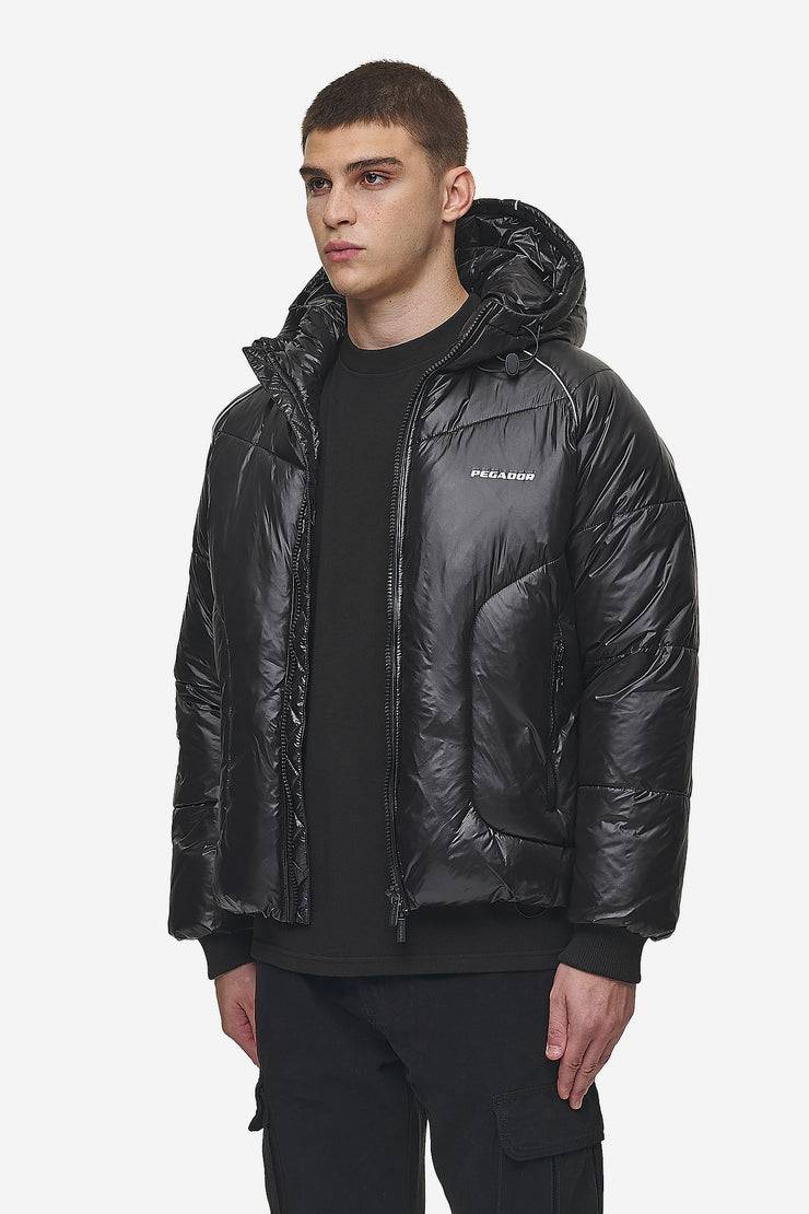 Pegador Toby Raglan Puffer Jacket Black Black Friday