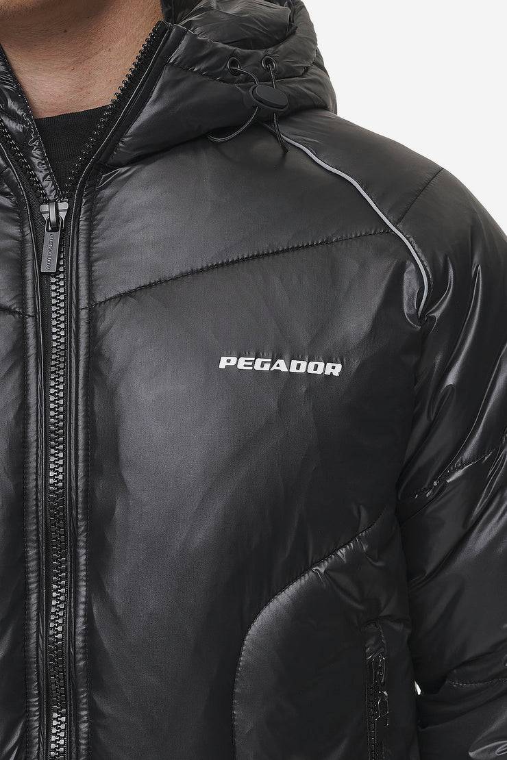 Pegador Toby Raglan Puffer Jacket Black Black Friday