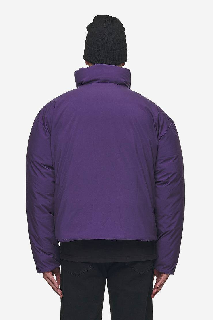 Pegador Lavoy Cropped Boxy Puffer Jacket Deep Purple Cyber Monday