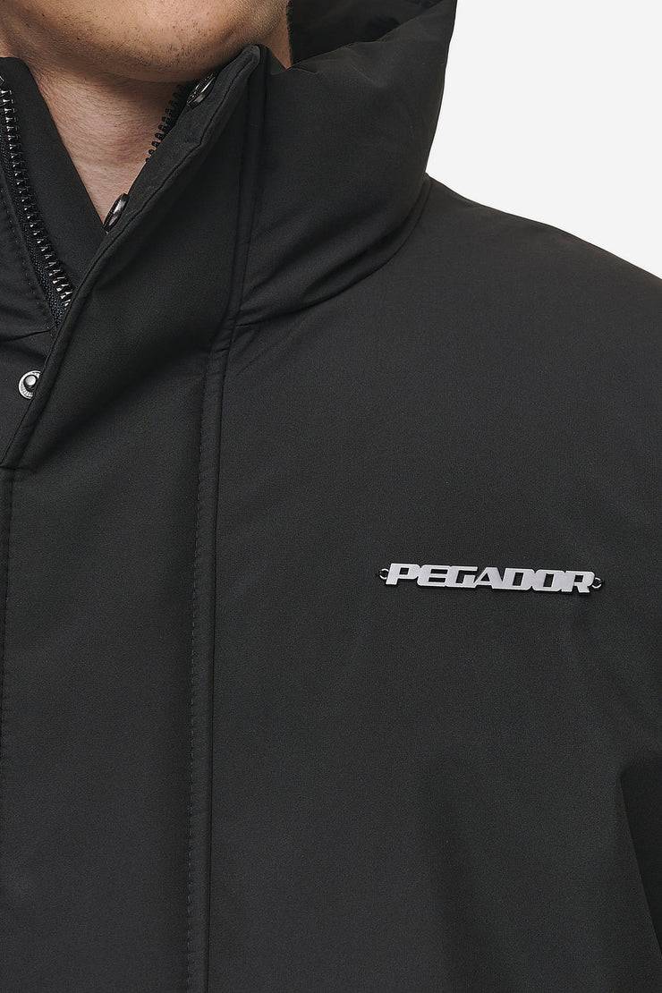 Pegador Lavoy Cropped Boxy Puffer Jacket Black Muttertagsangebot