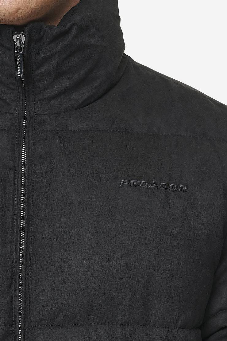 Pegador Sidan Velour Puffer Jacket Black Vatertagsangebot