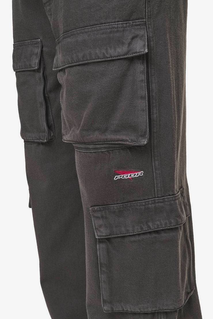 Pegador Penard Wide Cargo Pants Anthracite Lagerräumung