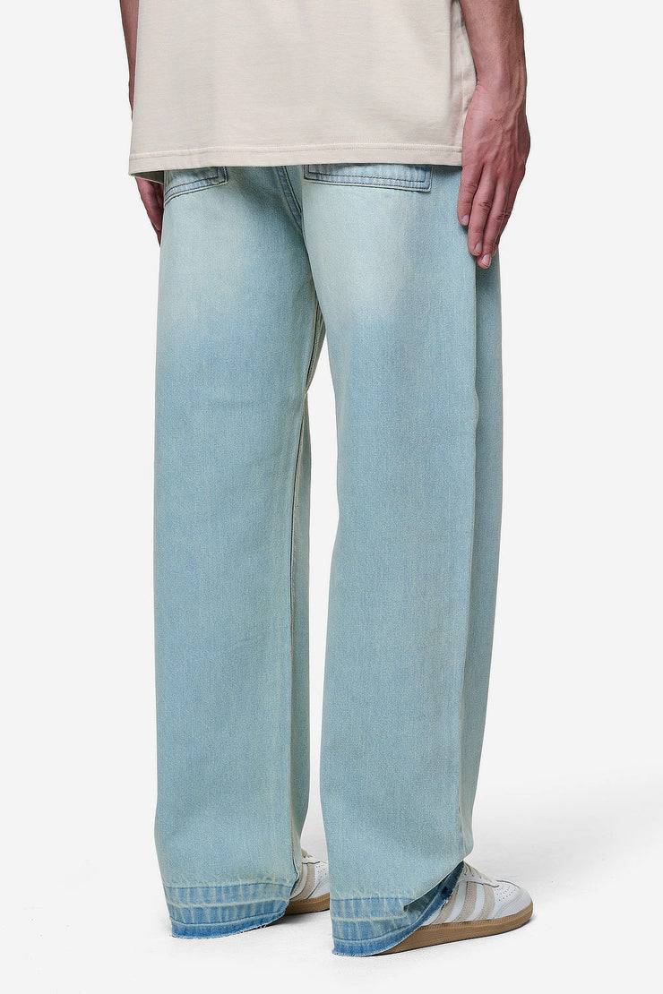 Pegador Barrow Wide Baggy Jeans Sand Washed Blue Top Angebot