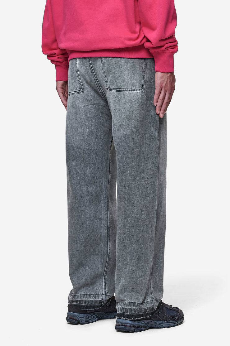 Pegador Barrow Wide Baggy Jeans Washed Anthracite Neueste Mode