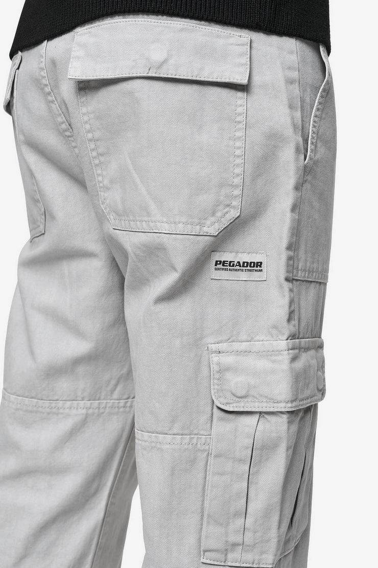 Pegador Risley Cargo Pants Light Grey Super Sparpreis