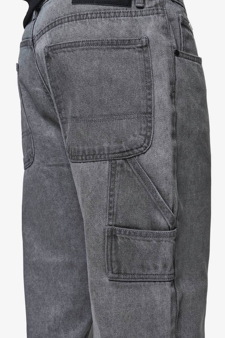 Pegador Daule Baggy Workwear Jeans Washed Grey Begrenzte Freigabe