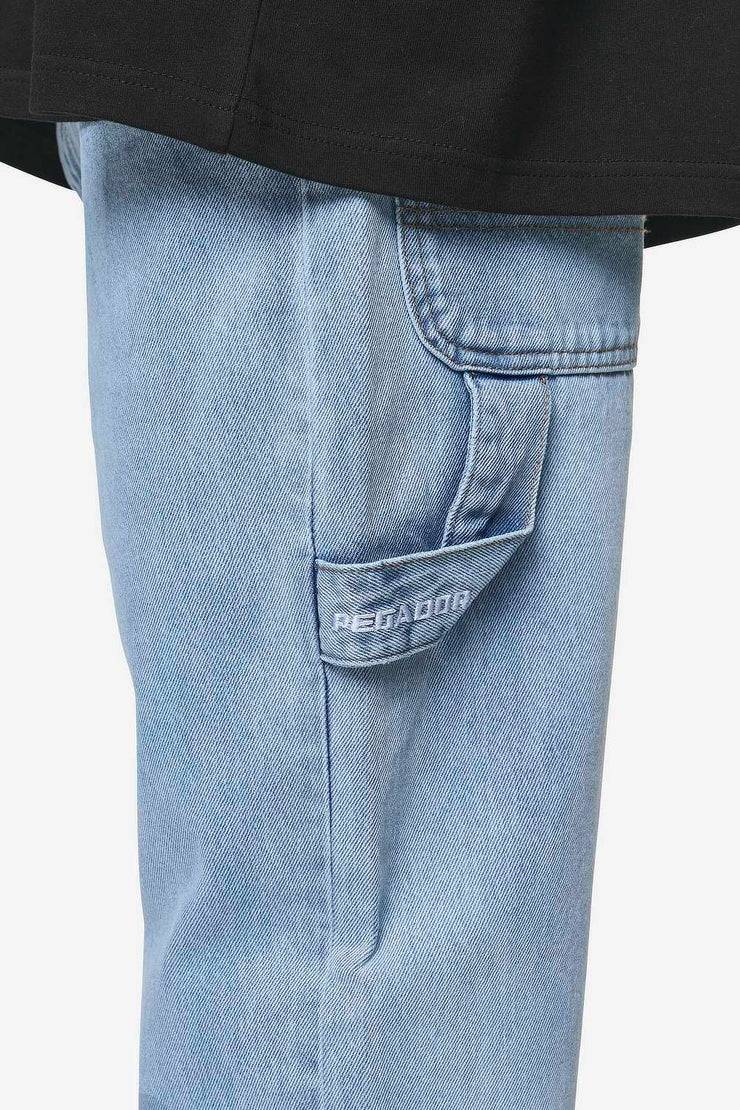 Pegador Daule Baggy Workwear Jeans Washed Light Blue JETZT KAUFEN