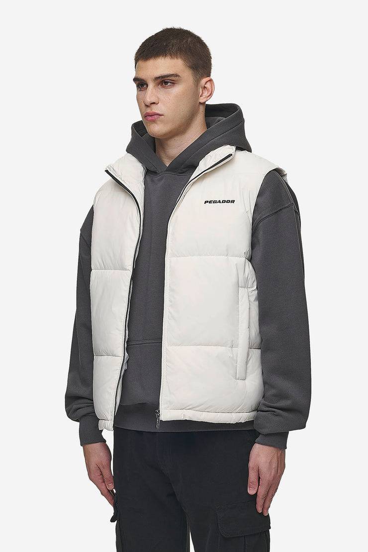 Pegador Landin Puffer Vest Bone White Discount Store für neue Produkte