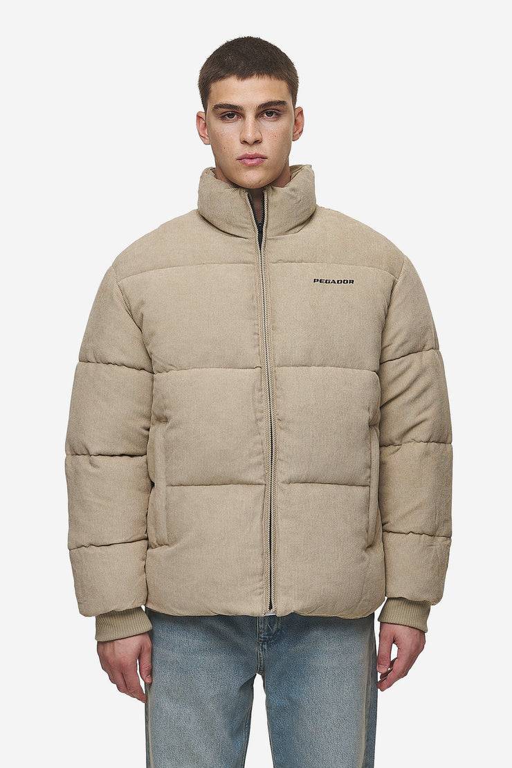 Pegador Solin Cord Puffer Jacket Sand Riesige Rabatte
