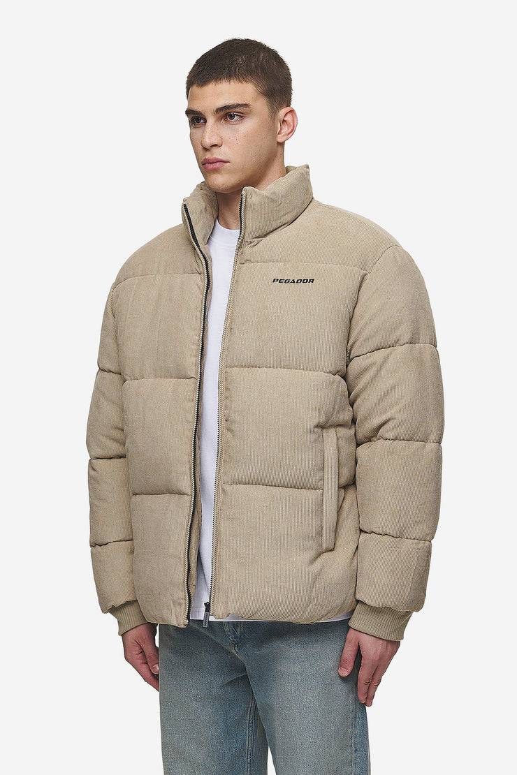Pegador Solin Cord Puffer Jacket Sand Riesige Rabatte