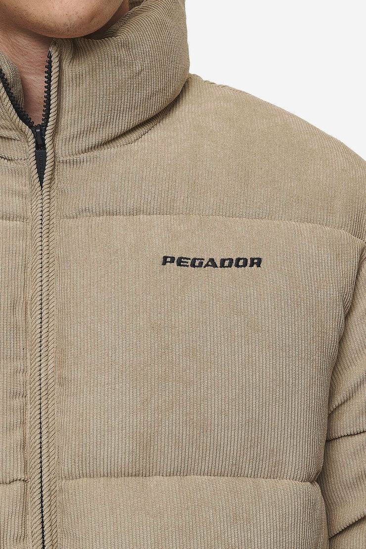 Pegador Solin Cord Puffer Jacket Sand Riesige Rabatte