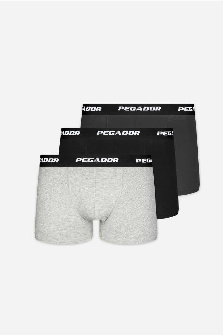 Pegador Tantun Boxershorts 3 Pack Grey Melange Black Anthracite Begrenzt auf 3 Tage