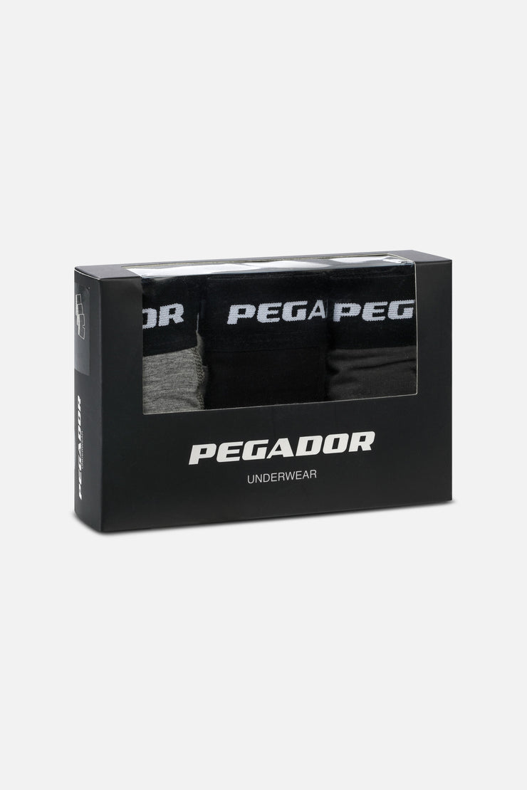 Pegador Tantun Boxershorts 3 Pack Grey Melange Black Anthracite Begrenzt auf 3 Tage