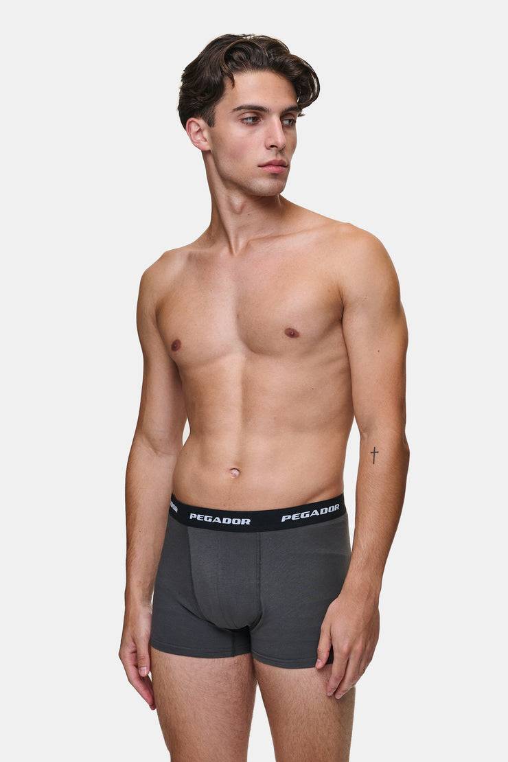 Pegador Tantun Boxershorts 3 Pack Grey Melange Black Anthracite Begrenzt auf 3 Tage