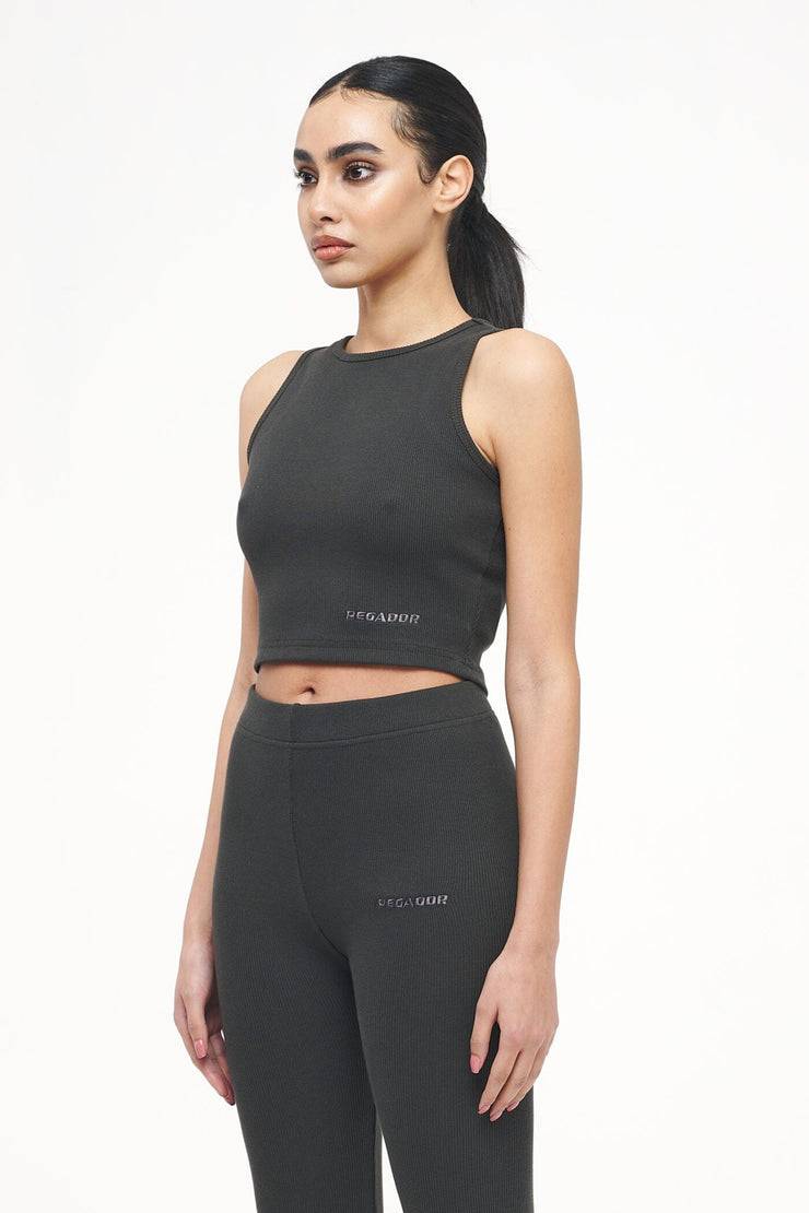Pegador Ayla Crop Top Vintage Washed Iron Grey Angebote