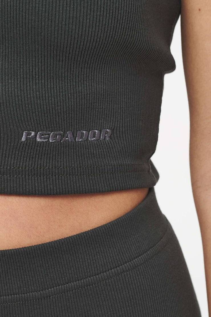Pegador Ayla Crop Top Vintage Washed Iron Grey Angebote