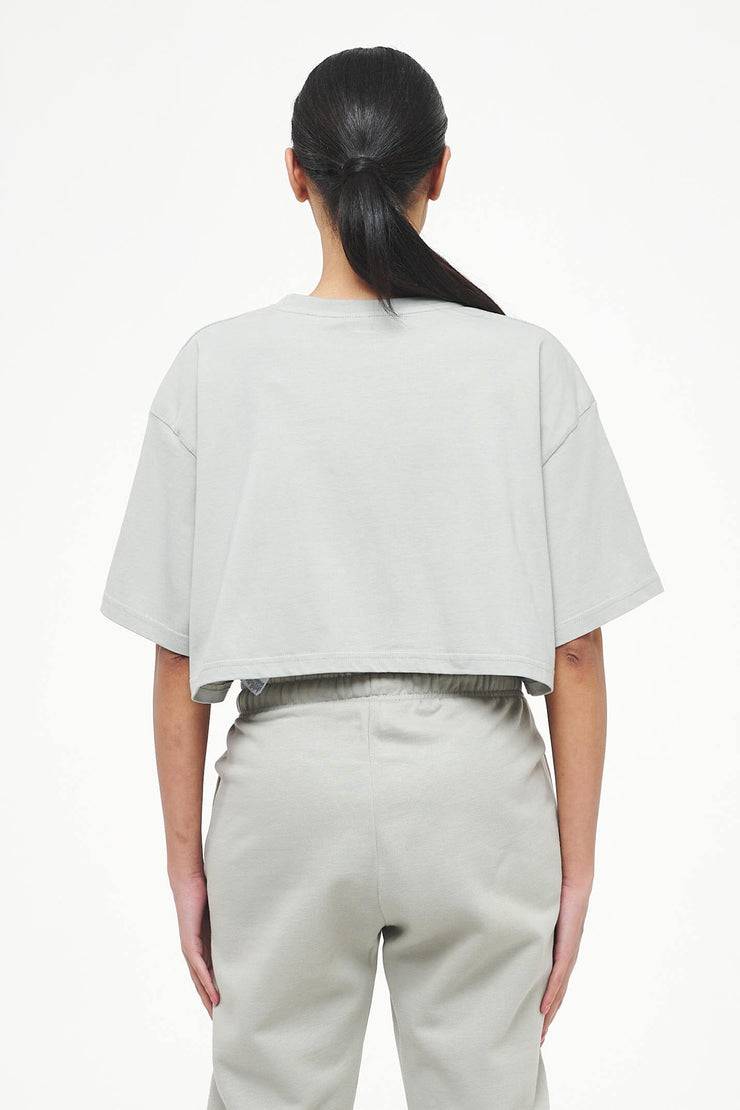 Pegador Layla Oversized Cropped Tee Vintage Washed Quiet Gray Gum Günstiger Verkauf