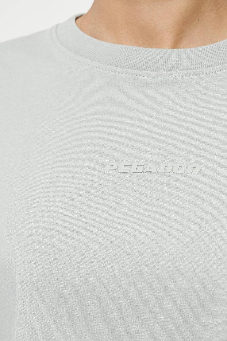 Pegador Layla Oversized Cropped Tee Vintage Washed Quiet Gray Gum Günstiger Verkauf