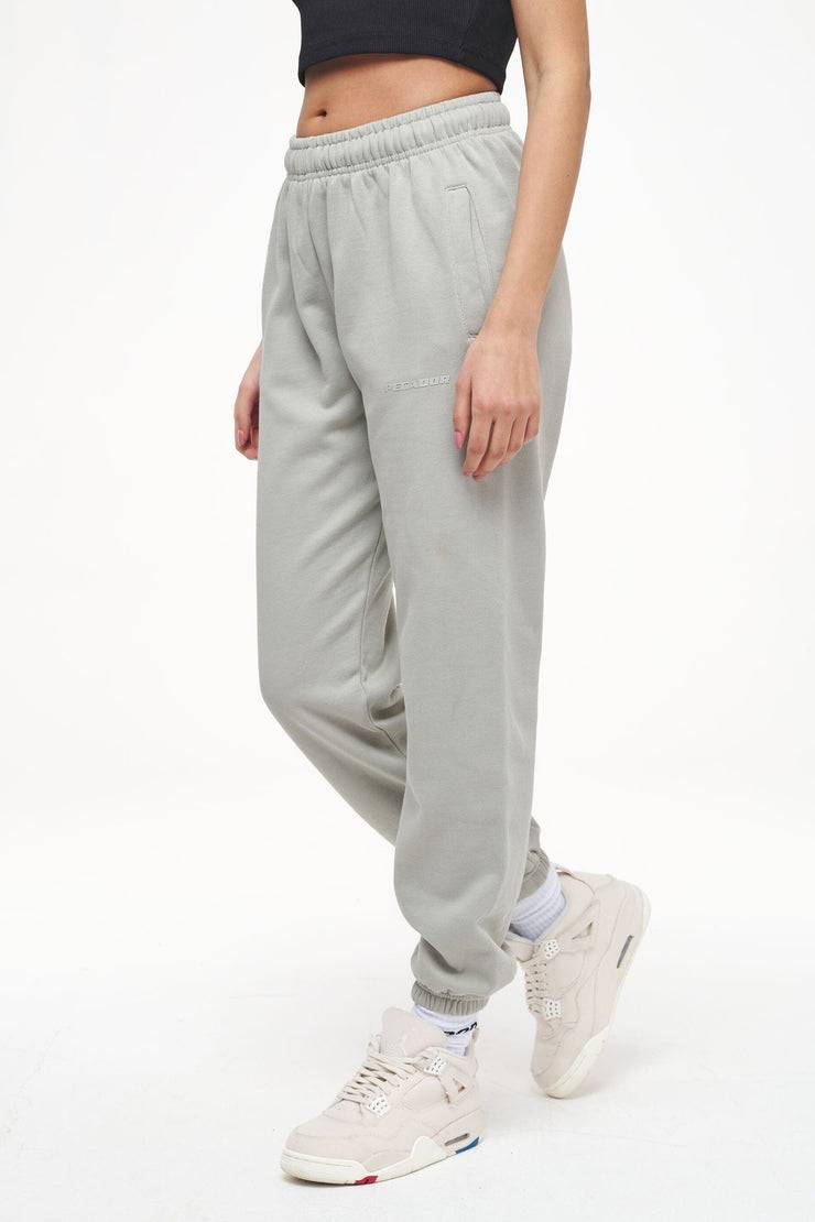 Pegador Grace High Waisted Sweat Pants Vintage Washed Quiet Gray Meist gekauft