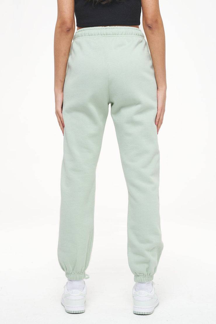 Pegador Grace High Waisted Sweat Pants Vintage Washed Milky Green Gum Blitzverkäufe