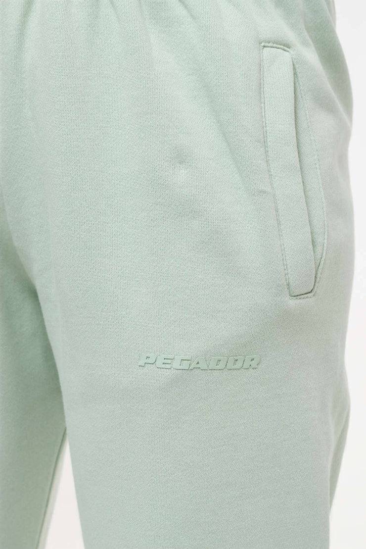 Pegador Grace High Waisted Sweat Pants Vintage Washed Milky Green Gum Blitzverkäufe