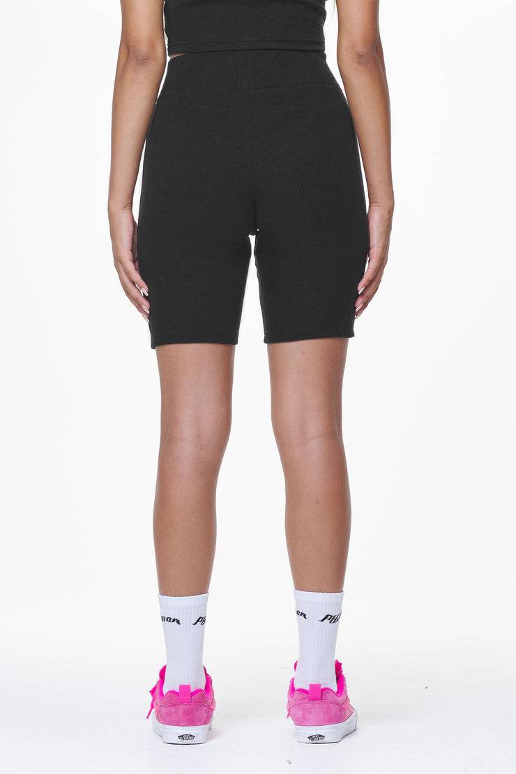 Pegador Barrie Rib Biker Shorts Black Limitierter Zeitrabatt