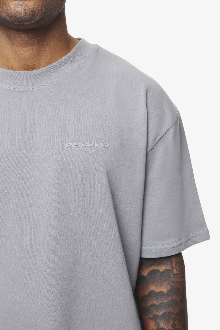 Pegador Logo Oversized Tee Vintage Washed Dusk Grey Gum Sonderangebot