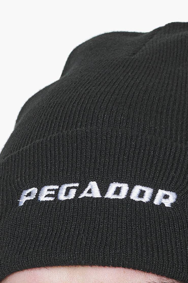 Pegador Logo Beanie Black White Vatertagsangebot