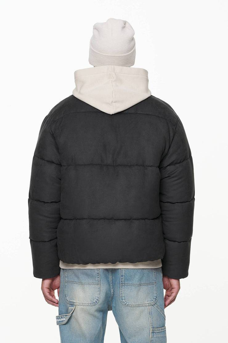 Pegador Neum Suede Puffer Jacket Black Valentinstagsangebot
