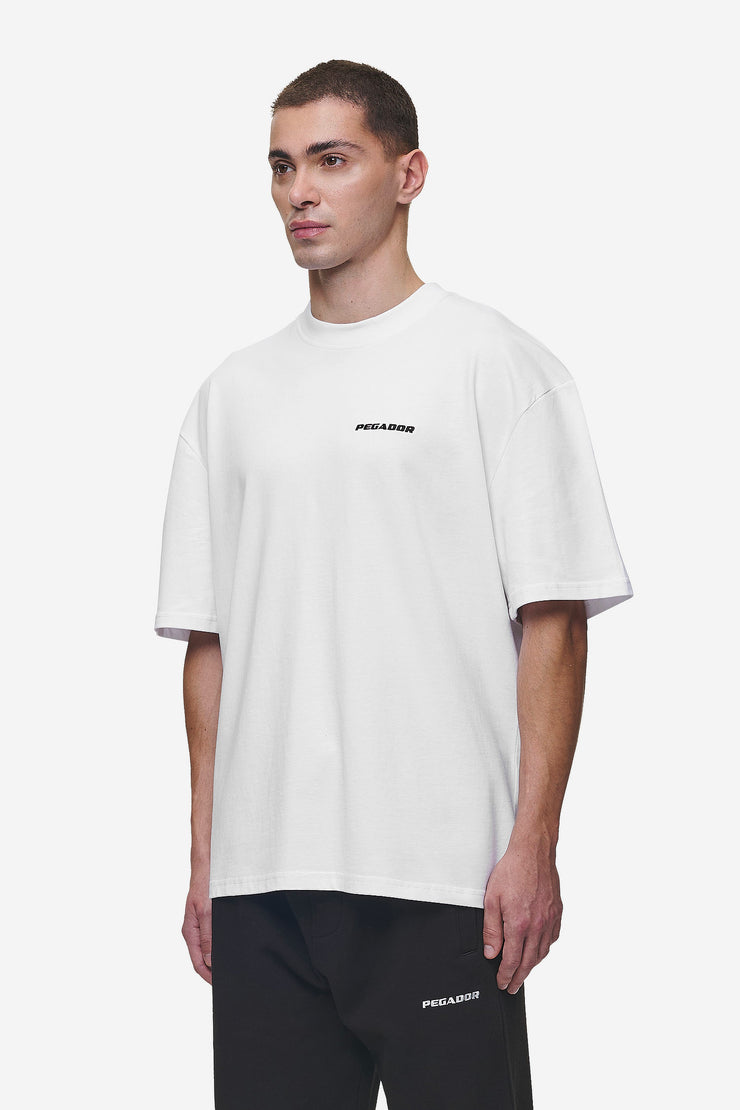 Pegador Logo Oversized Tee White Neueste Mode
