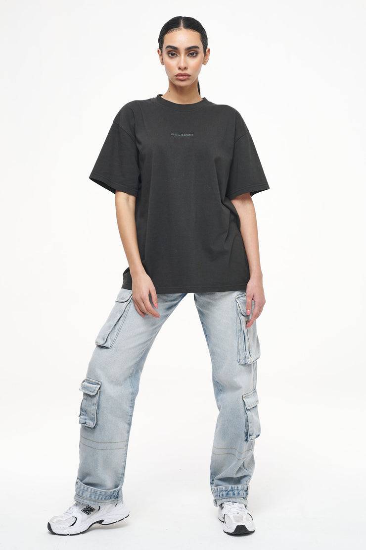 Pegador Beverly Oversized Tee Vintage Washed Iron Grey Gum Saisonale Angebote