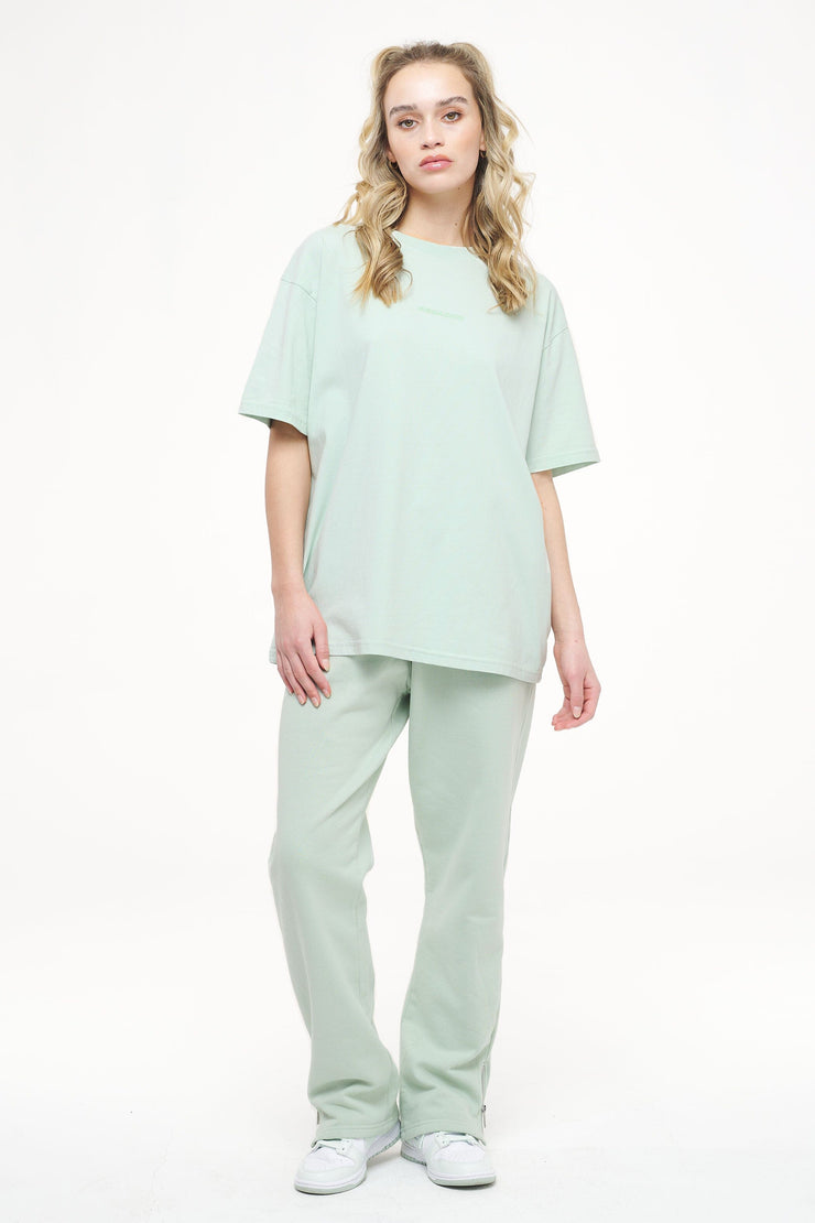 Pegador Beverly Logo Oversized Tee Vintage Washed Milky Green Gum Sonderangebote