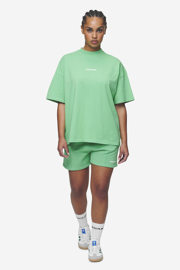 Pegador Sully High Waisted Shorts Washed Peppermint Green White Gum Kostenlose Rückgabe