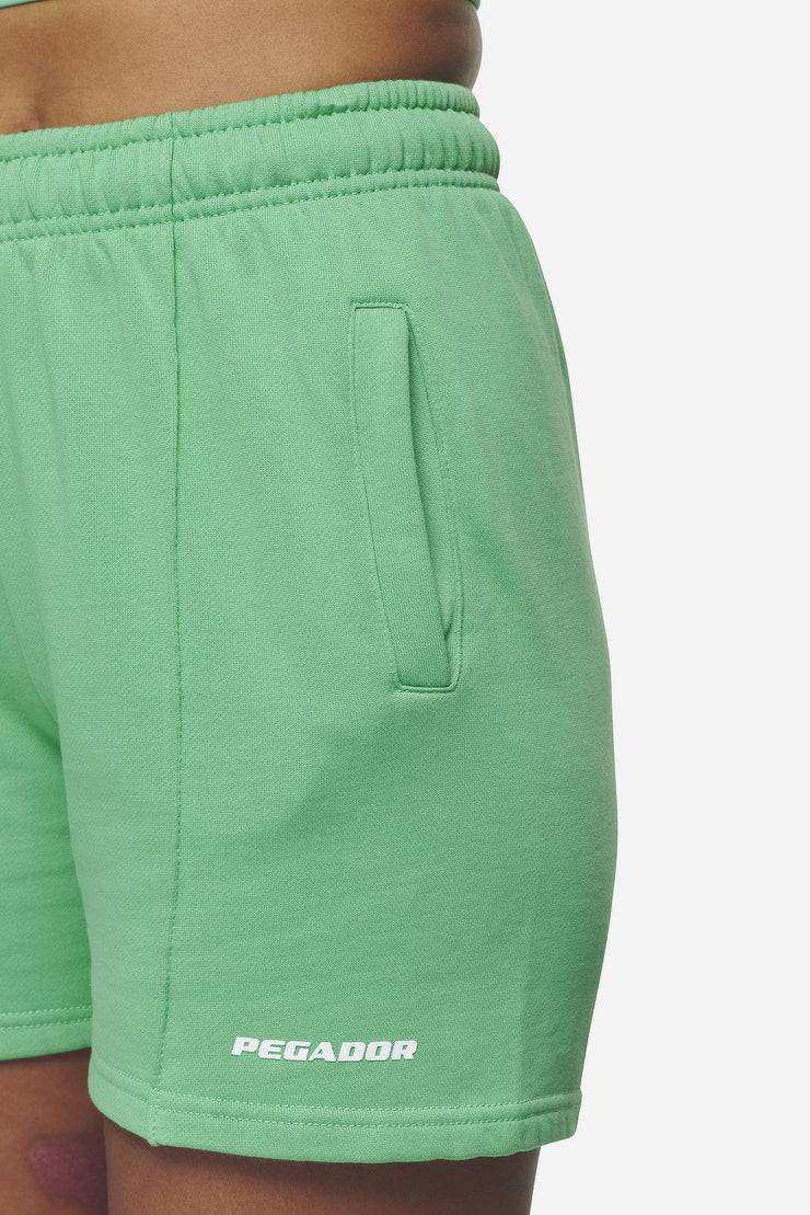 Pegador Sully High Waisted Shorts Washed Peppermint Green White Gum Kostenlose Rückgabe