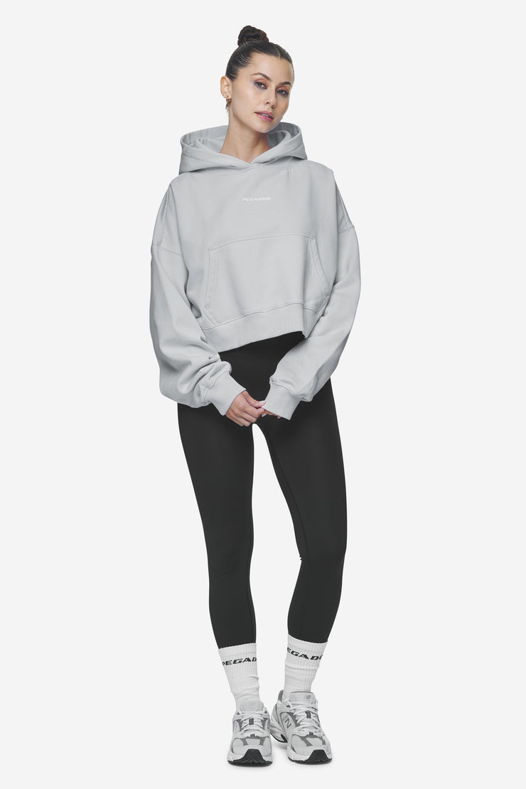 Pegador Salita Oversized Cropped Hoodie Washed Sky Grey White Gum Letzte 3 Tage