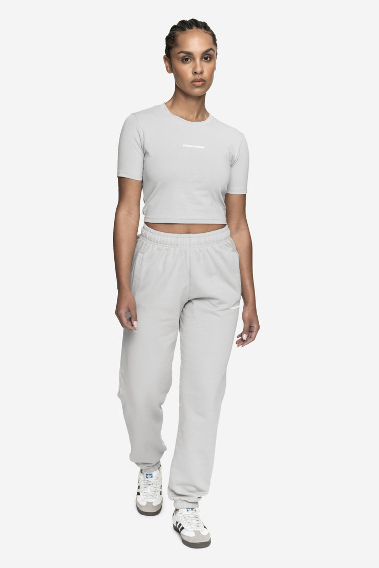 Pegador Ines Cropped Baby Tee Washed Sky Grey White Gum Neueste Stile