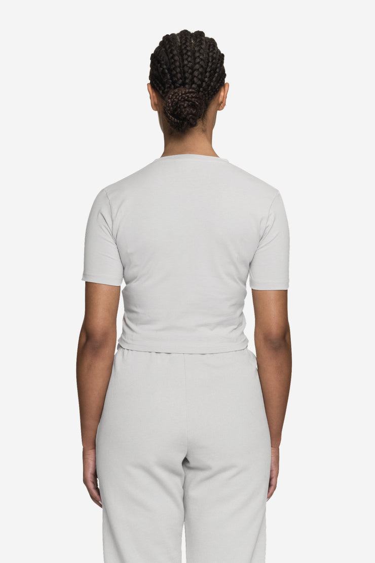 Pegador Ines Cropped Baby Tee Washed Sky Grey White Gum Neueste Stile