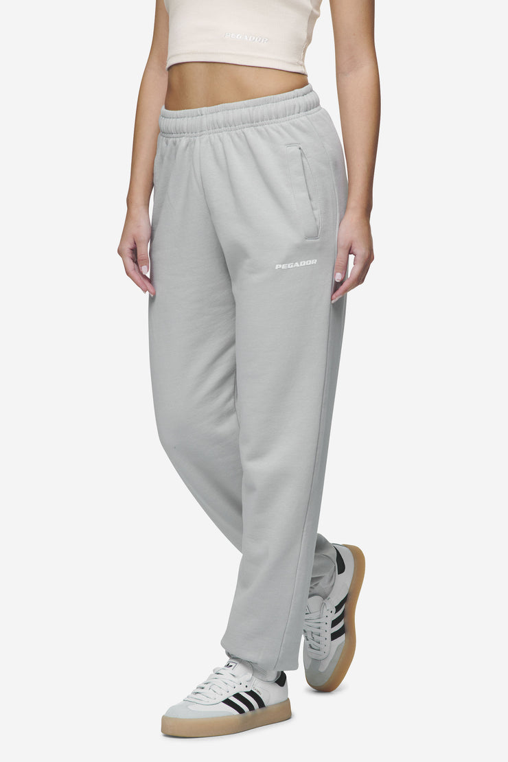 Pegador Villa High Waisted Sweat Pants Washed Sky Grey White Gum Letzte 2 Tage