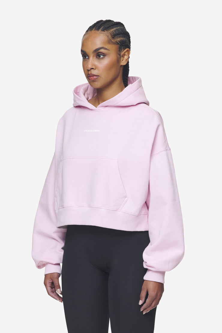 Pegador Salita Oversized Cropped Hoodie Washed Bubblegum White Gum Letzter Tag