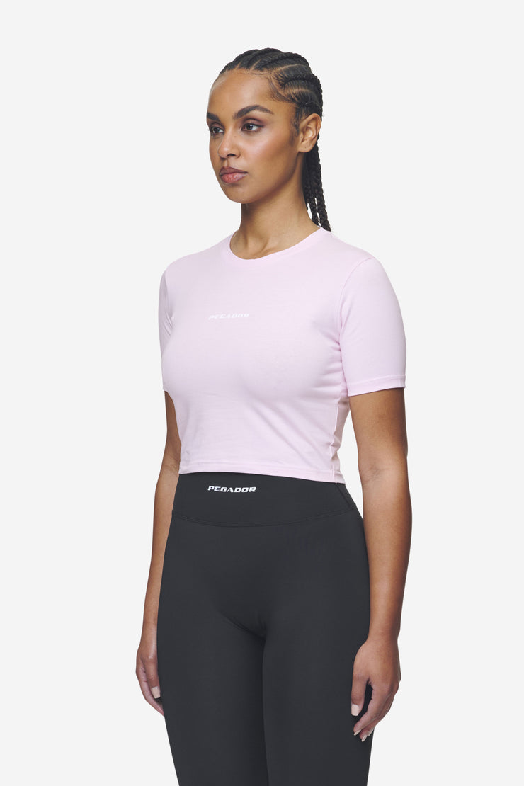 Pegador Ines Cropped Baby Tee Washed Bubblegum White Gum Zeitbegrenzte Promotion