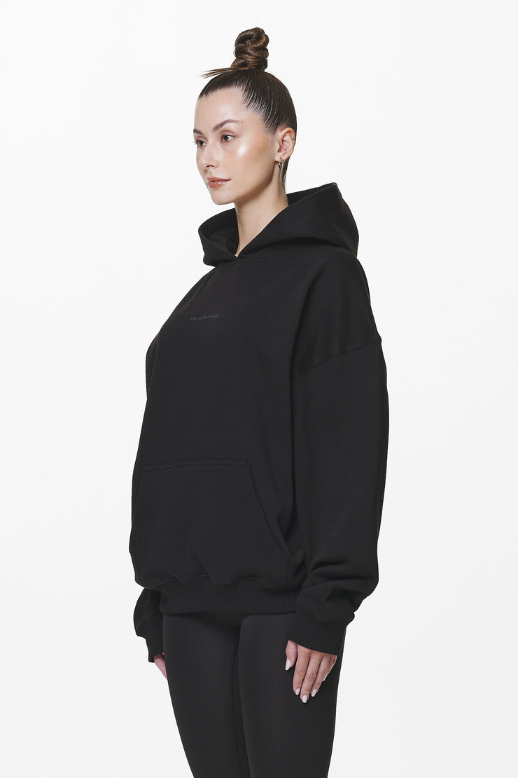 Pegador Clarita Logo Oversized Hoodie Black Gum Super Rabatt