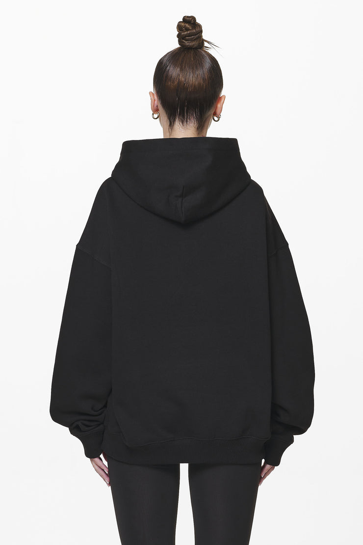 Pegador Clarita Logo Oversized Hoodie Black Gum Super Rabatt