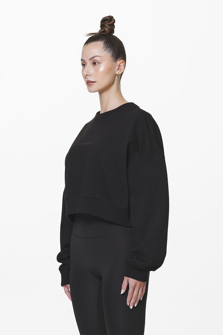 Pegador Londa Cropped Oversized Sweater Black Gum 50% Rabatt mit kostenlosem Versand