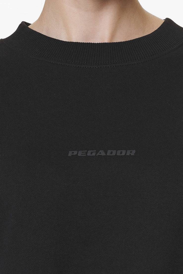 Pegador Londa Cropped Oversized Sweater Black Gum 50% Rabatt mit kostenlosem Versand